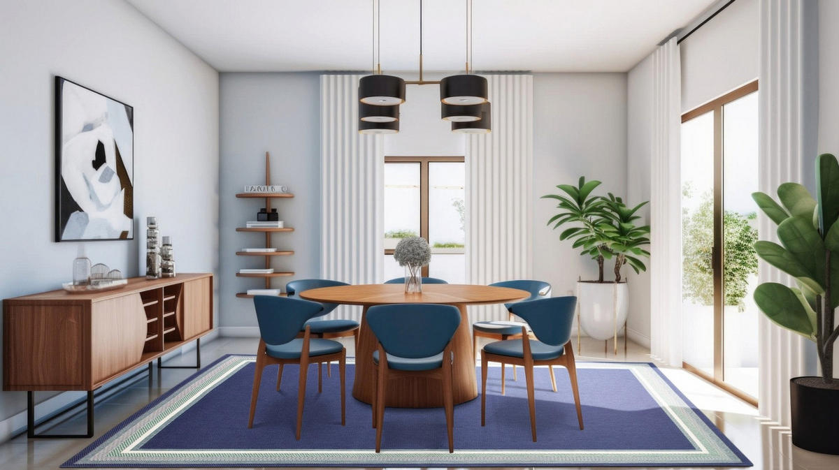 TEPPICH In- Outdoor, fleckenresistent blau - Blau, Textil (80/150cm) - AFK Living