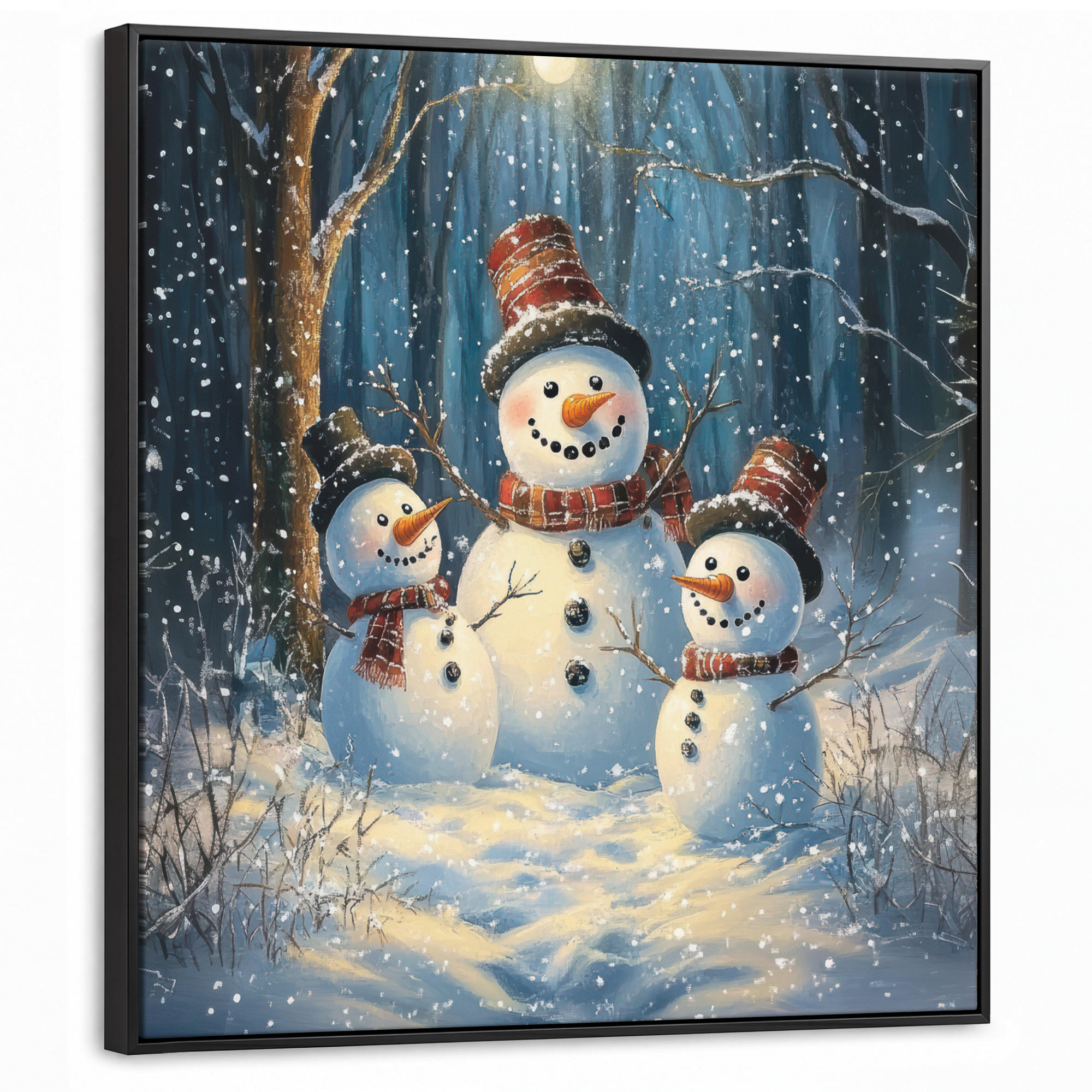 MuchoWow Leinwand Hellblau 90x90 cm