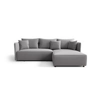 ECKSOFA mit Schlaffunktion MILANO R Poso 055 Rechts - Hellgrau, Textil (245/185cm) - Bedante