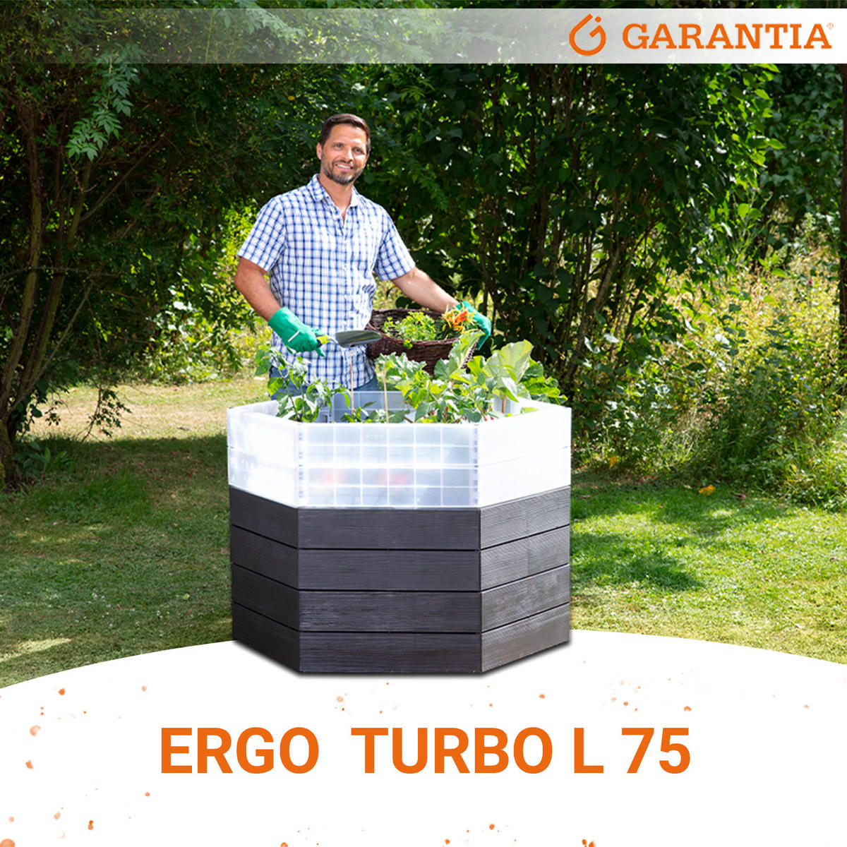 HOCHBEET Turbo L 75, - Braun, Kunststoff (110/75/58cm) - GARANTIA