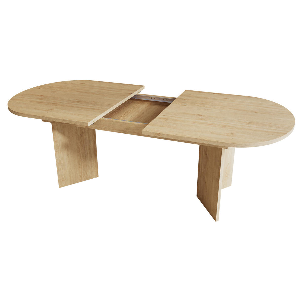 ESSTISCH 160/200/90 cm Eiche aus MDF mit Ausziehfunktion - Eichefarben, Holzwerkstoff (200/90/75cm) - OKMYHOME