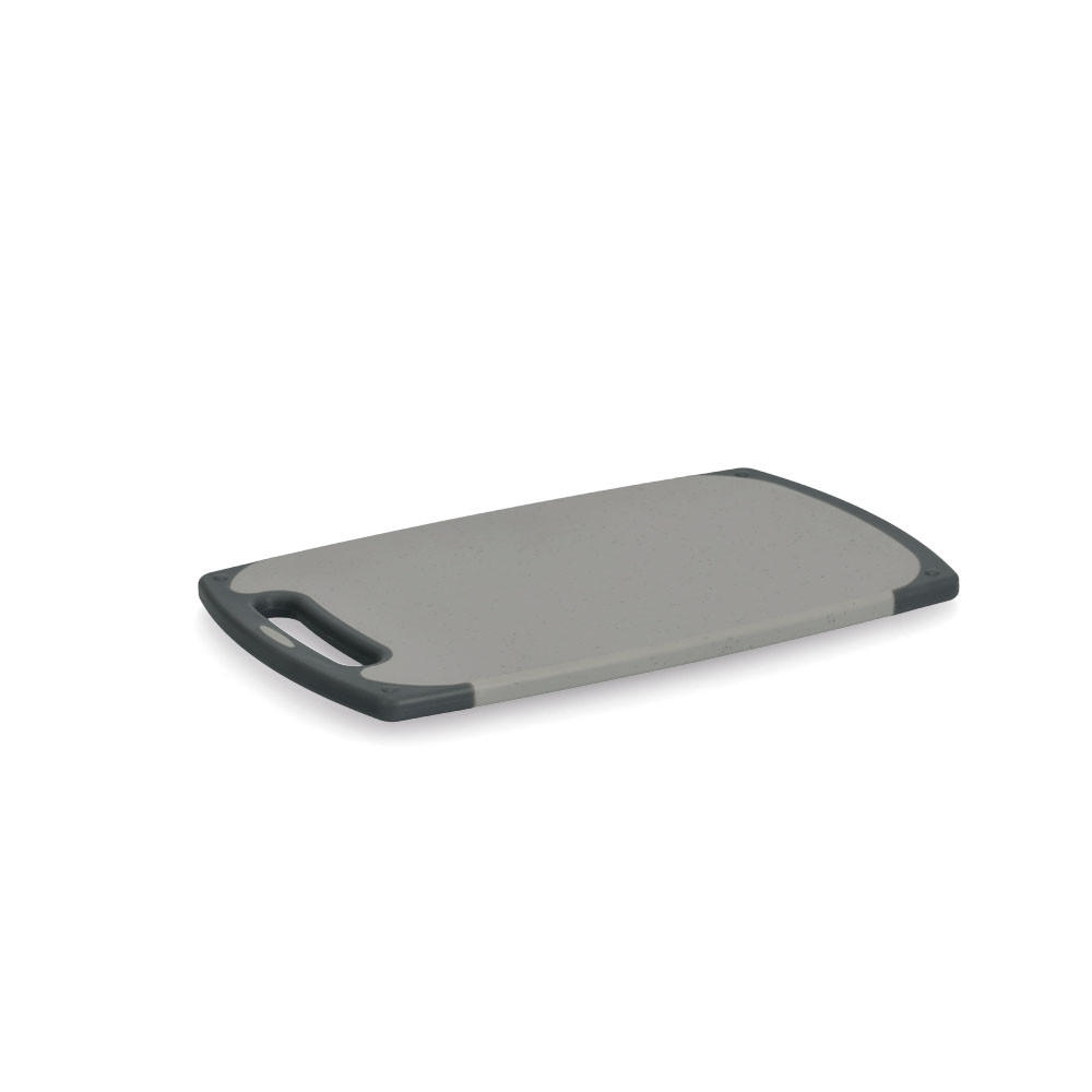 SCHNEIDEBRETT , Grau / Anthrazit - 25 x 15cm - Grau, Kunststoff (25/15cm) - Zeller Present