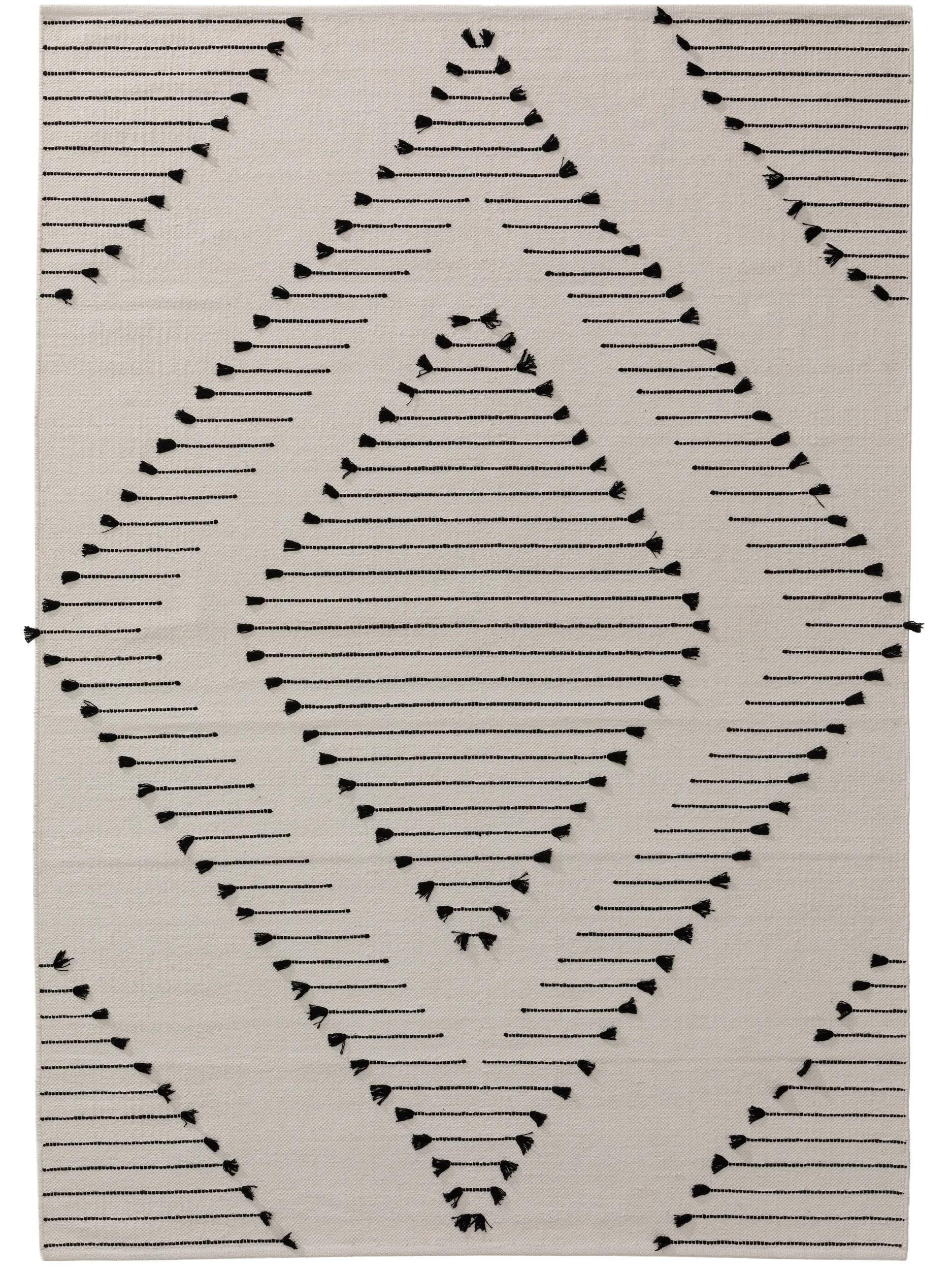 BAUMWOLLTEPPICH Bo Ivory 160x230 cm - Creme, Textil (160/230cm) - benuta Pop