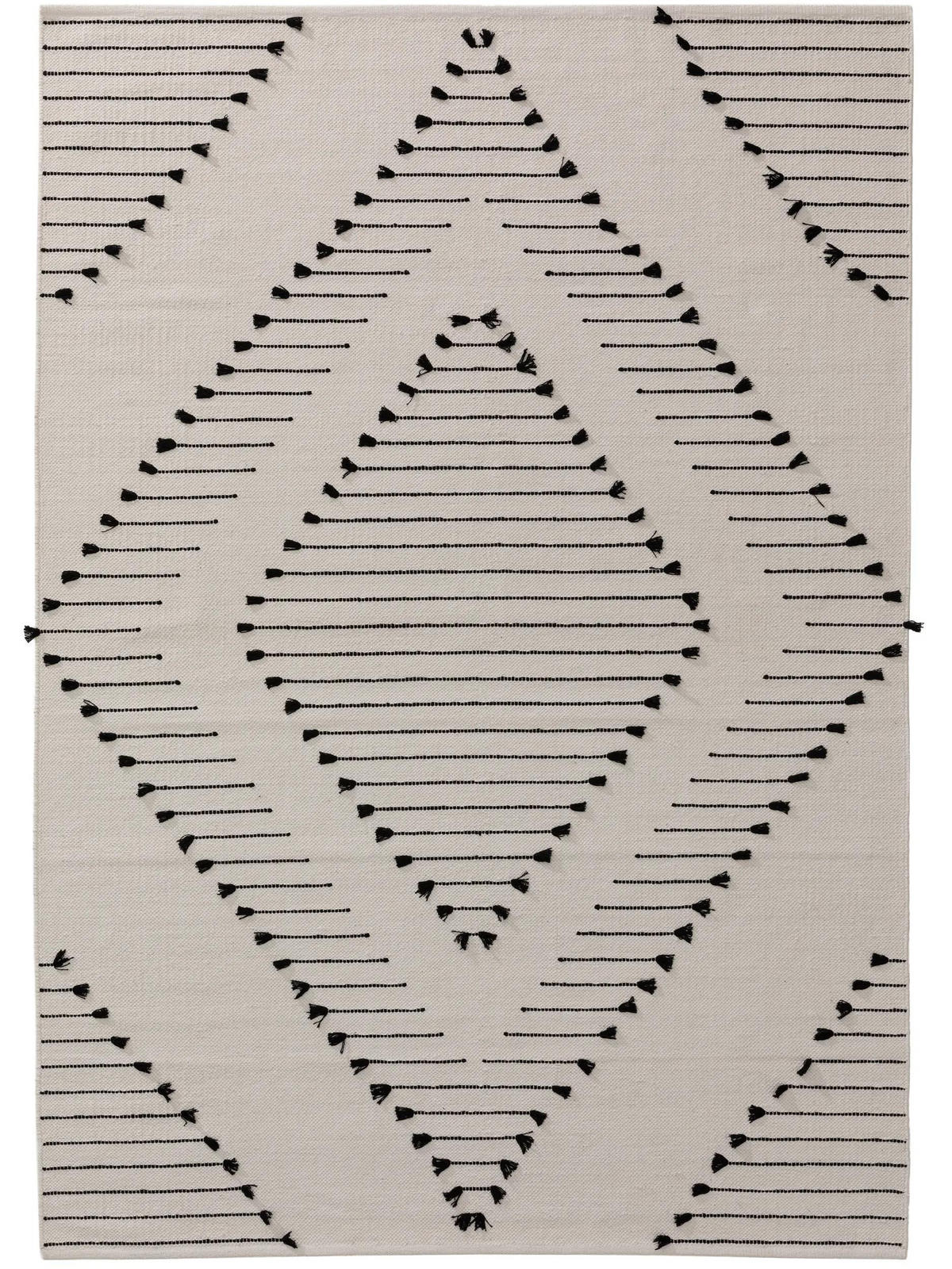 BAUMWOLLTEPPICH Bo Ivory 160x230 cm - Creme, Textil (160/230cm) - benuta Pop