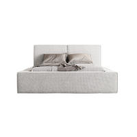 POLSTERBETT Lesti 140x200 cm, Hellgrau - Hellgrau, Textil (140/200cm) - Fedve