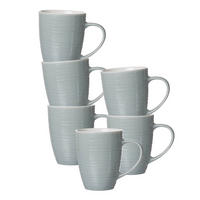 BECHER Suomi Blau 310 ml 6er Set - Blau, Keramik (0.31L) - Ritzenhoff Breker