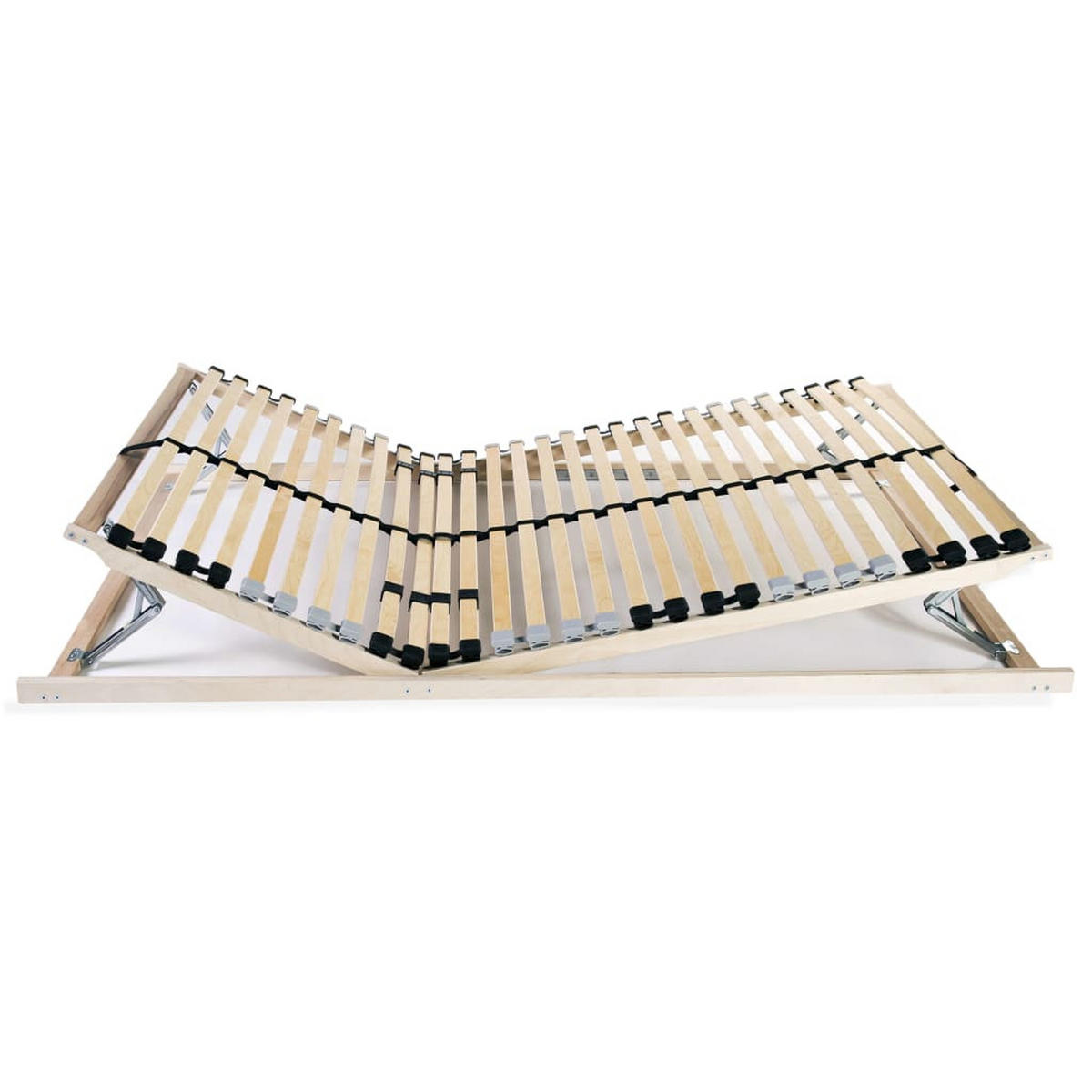 LATTENROST Mit 28 Latten 7 Zonen 70/200 Cm - Braun, Holz (70/200cm) - vidaXL