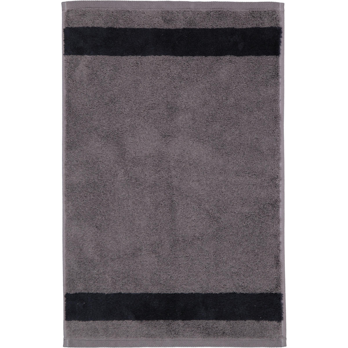 HANDTÜCHER LUXURY DOUBLE 2560 GRAPHITE - 79 - Grau, Textil (30/50cm) - Zöllner