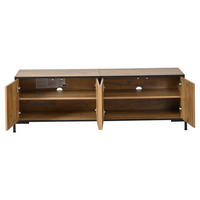 TV-ELEMENT 153/40/50 cm Naturholz mit 4 Türen - Naturfarben, Holz (153/50/40cm) - Oxeza