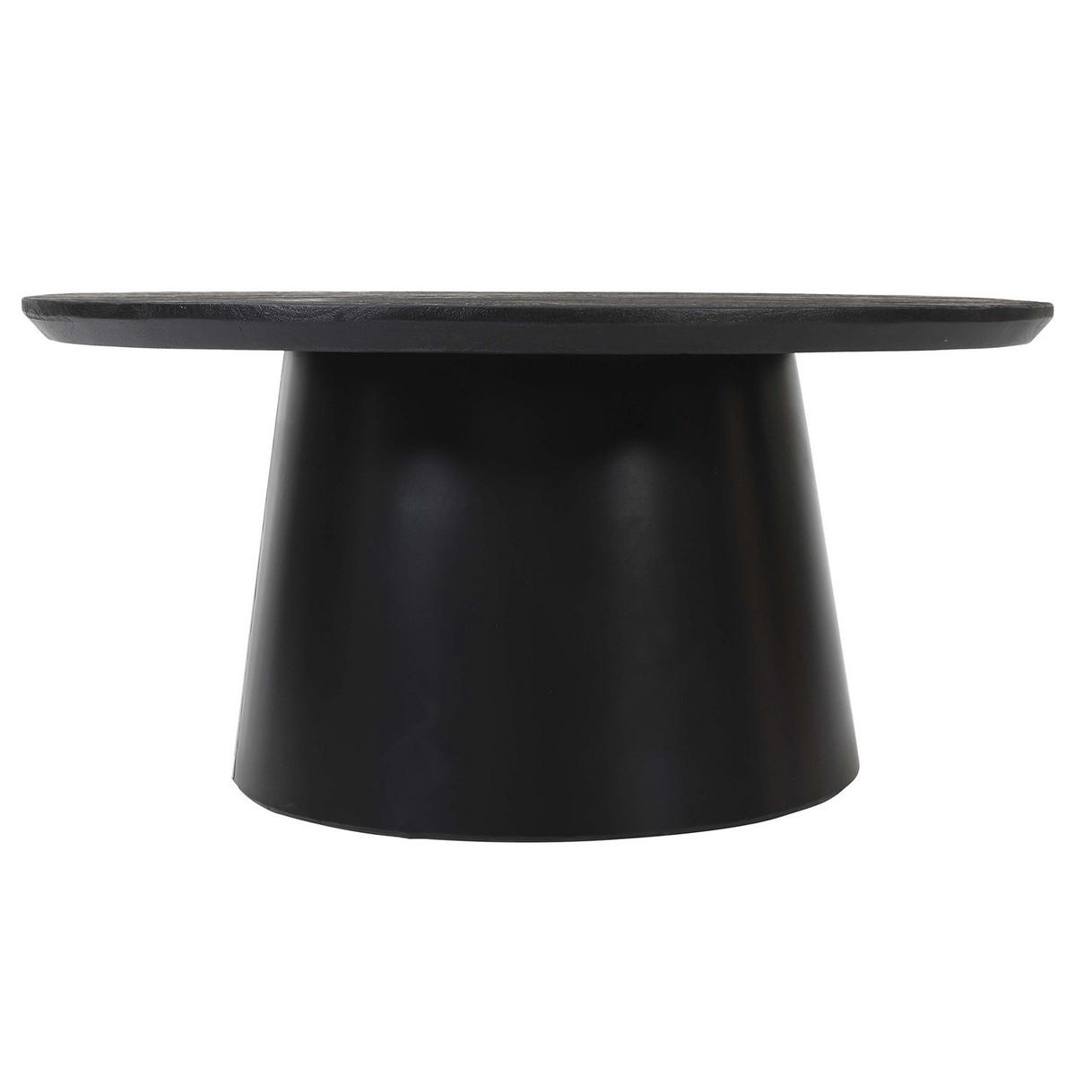HOME24 Couchtisch Pehari - Schwarz/Akaziefarben, Holz/Metall (80/80/40cm) - home24