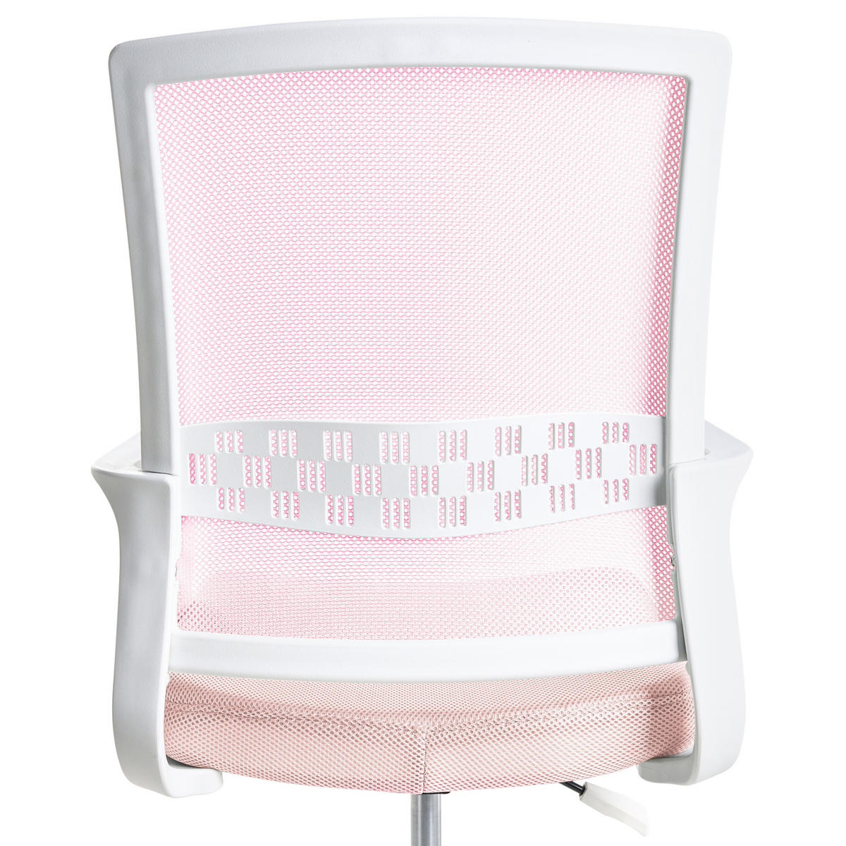 BÜROSTUHL Pastellrosa Ease - Pink, Textil (54/94/54cm) - Beliani