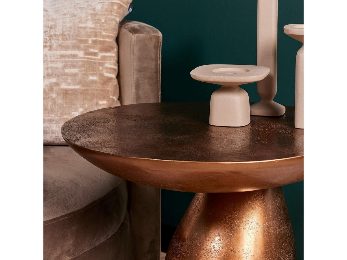 BEISTELLTISCH Jamira Metall 55 cm / 55 cm Kupfer - Kupferfarben, Metall (55/55/55cm) - Villa Möbel