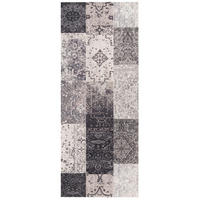 KÜCHENLÄUFER TEPPICH TRENDY PATCHWORK - Grau, Textil (45/145cm) - Pergamon
