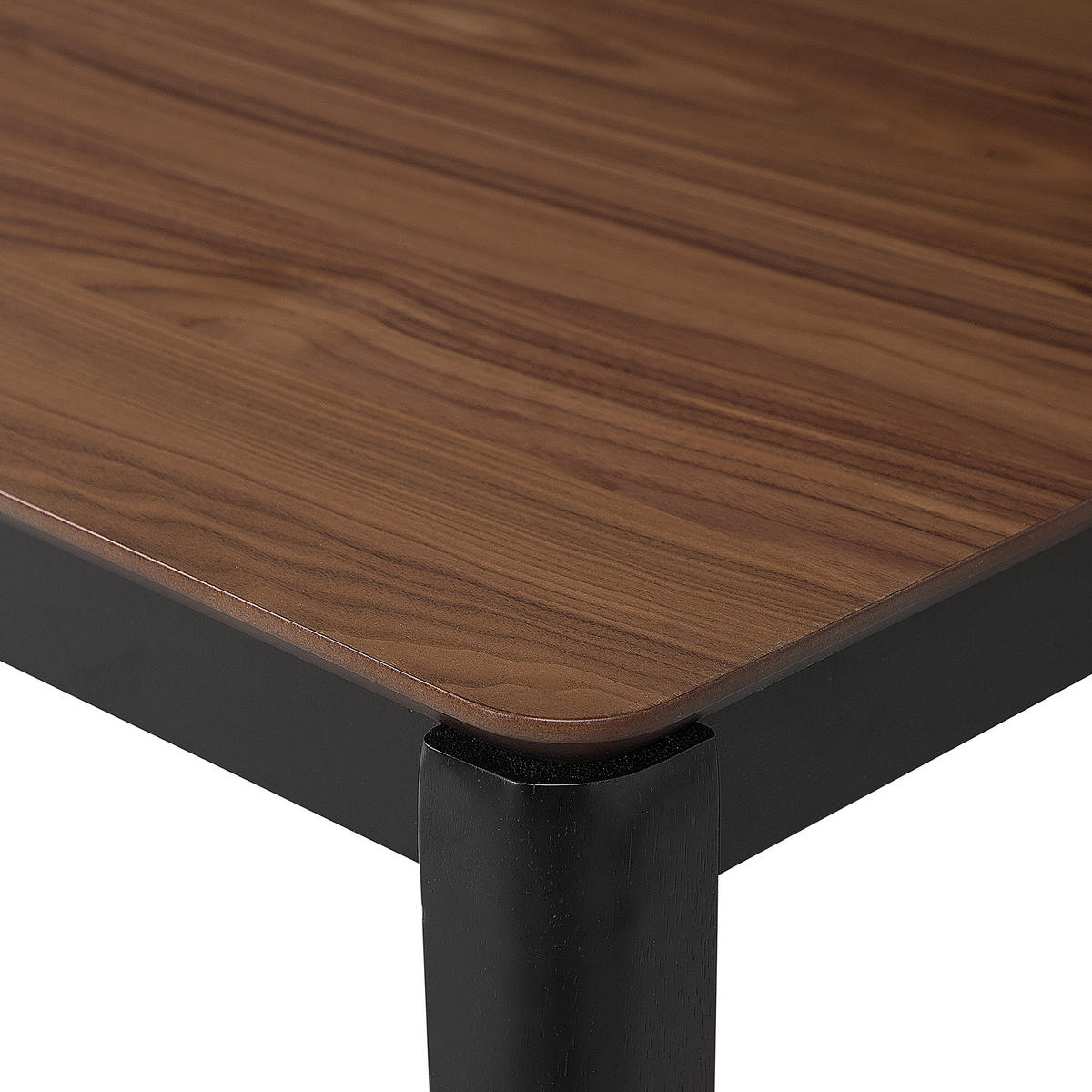 ESSTISCH 135/80/75 cm Dunkelbraun, Schwarz Rechteckig Cedar - Dunkelbraun, Holzwerkstoff (135/80/75cm) - Beliani