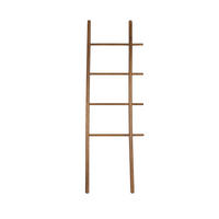 DEKORATIVE LEITER Jhon Dekorative Leiter Holz Dunkel - Braun, Holz (52/156.5/3.5cm) - Housecraft Living