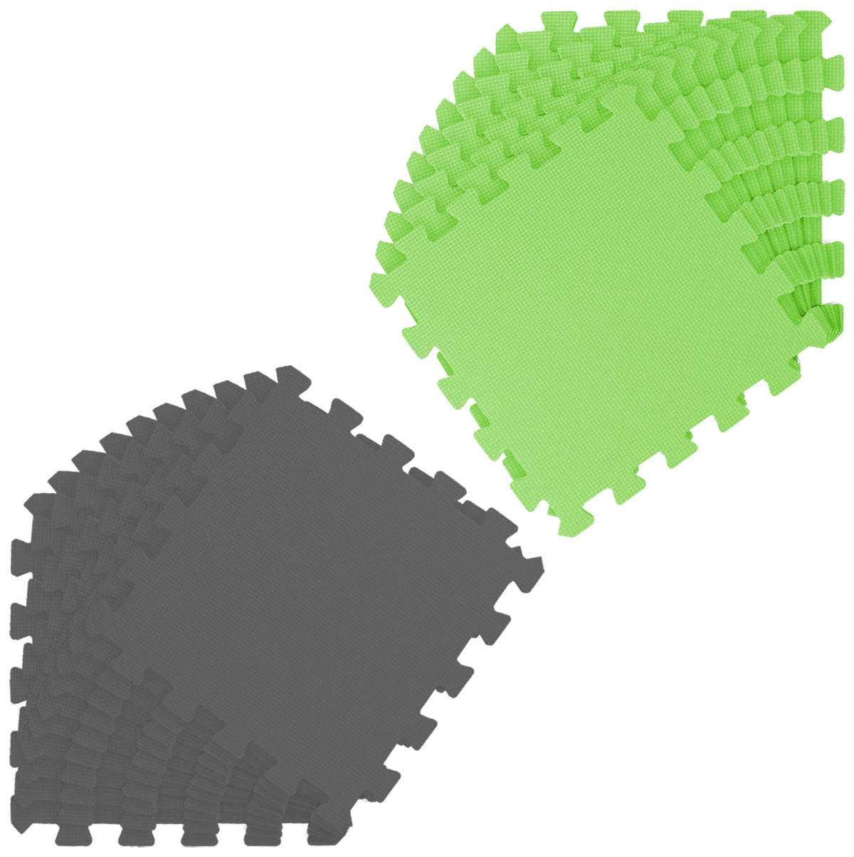 SPIELMATTE ab Null - 180/90/1 cm Puzzlematte Grau - Multicolor, Kunststoff (30/30cm) - Littletom