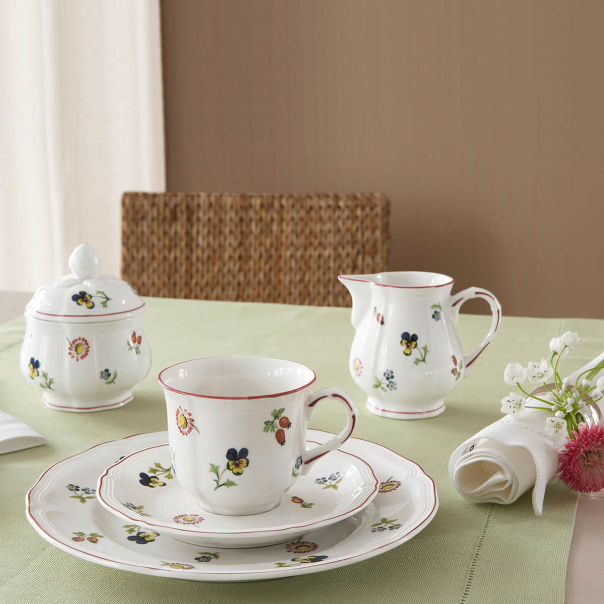 MILCH- UND ZUCKER-SET Petite Fleur bunt 2er Set - Multicolor, Keramik (1/1cm) - Villeroy & Boch