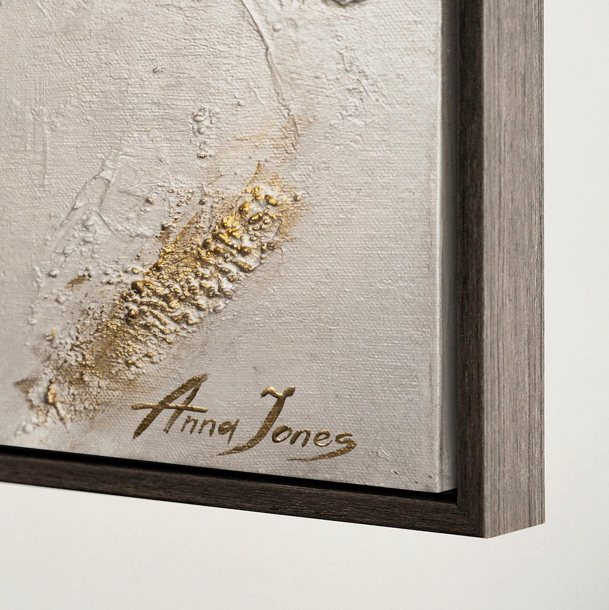 GEMÄLDE Baum des Reichtums und des Wohlstands Schattenfugenrahmen Grau 120x80 cm - Grau, Holz (120/80cm) - YS-art gallery