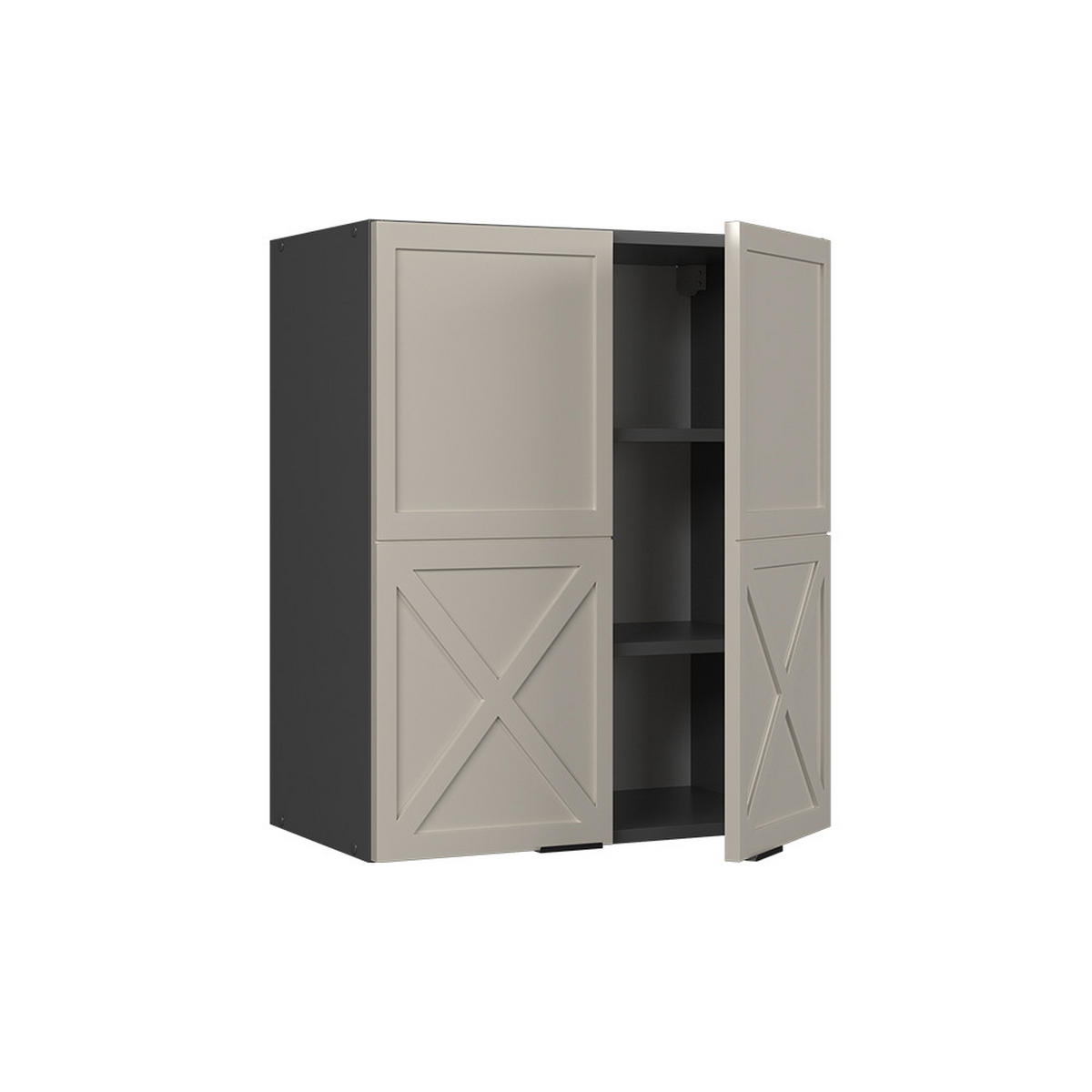 HÄNGESCHRANK Fame-Line GrauBeige 60 cm - Anthrazit/Grau, Holzwerkstoff (60/72/34.1cm) - Vicco