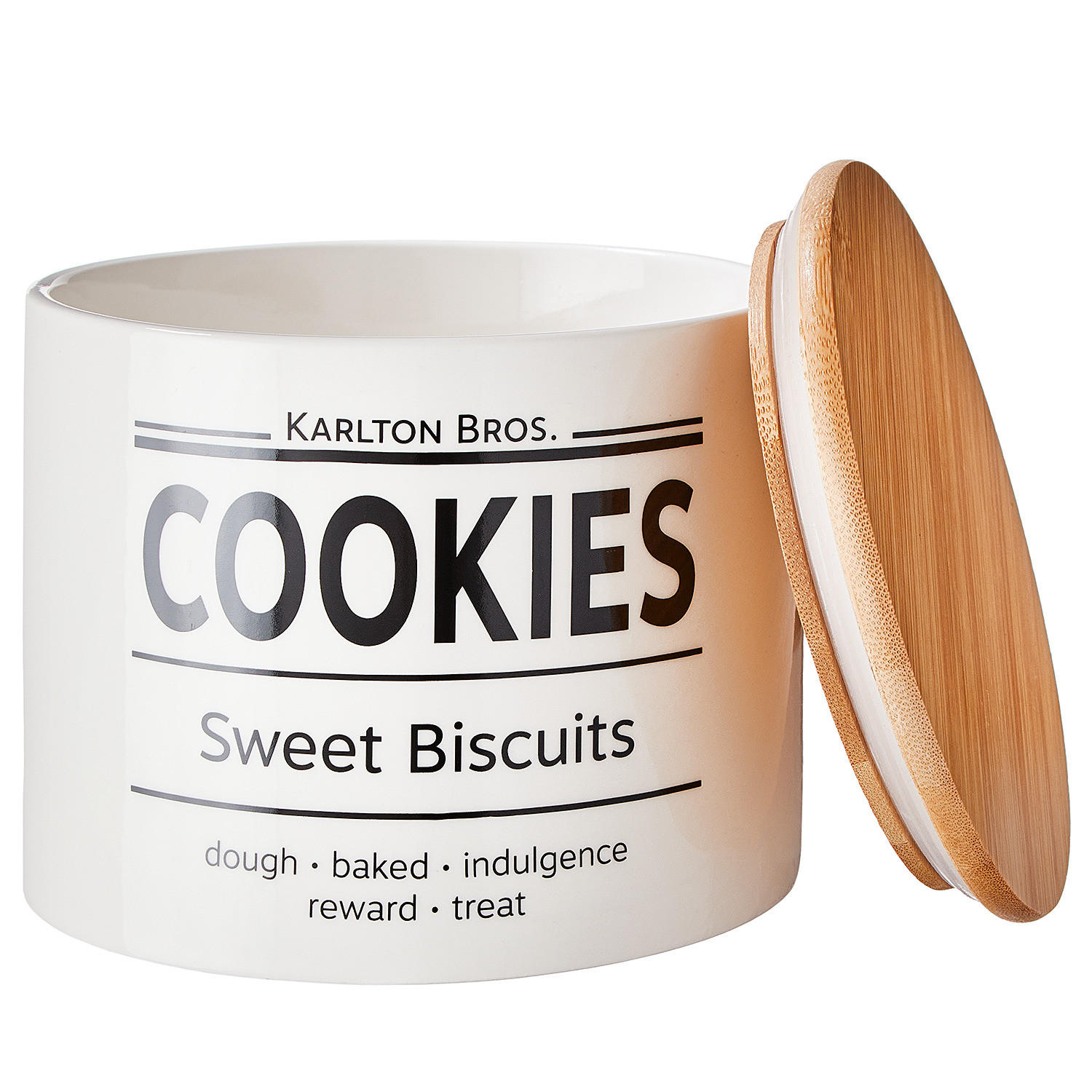 VORRATSDOSE Karlton Bros. - Weiß, Keramik (15/12/15cm) - Butlers