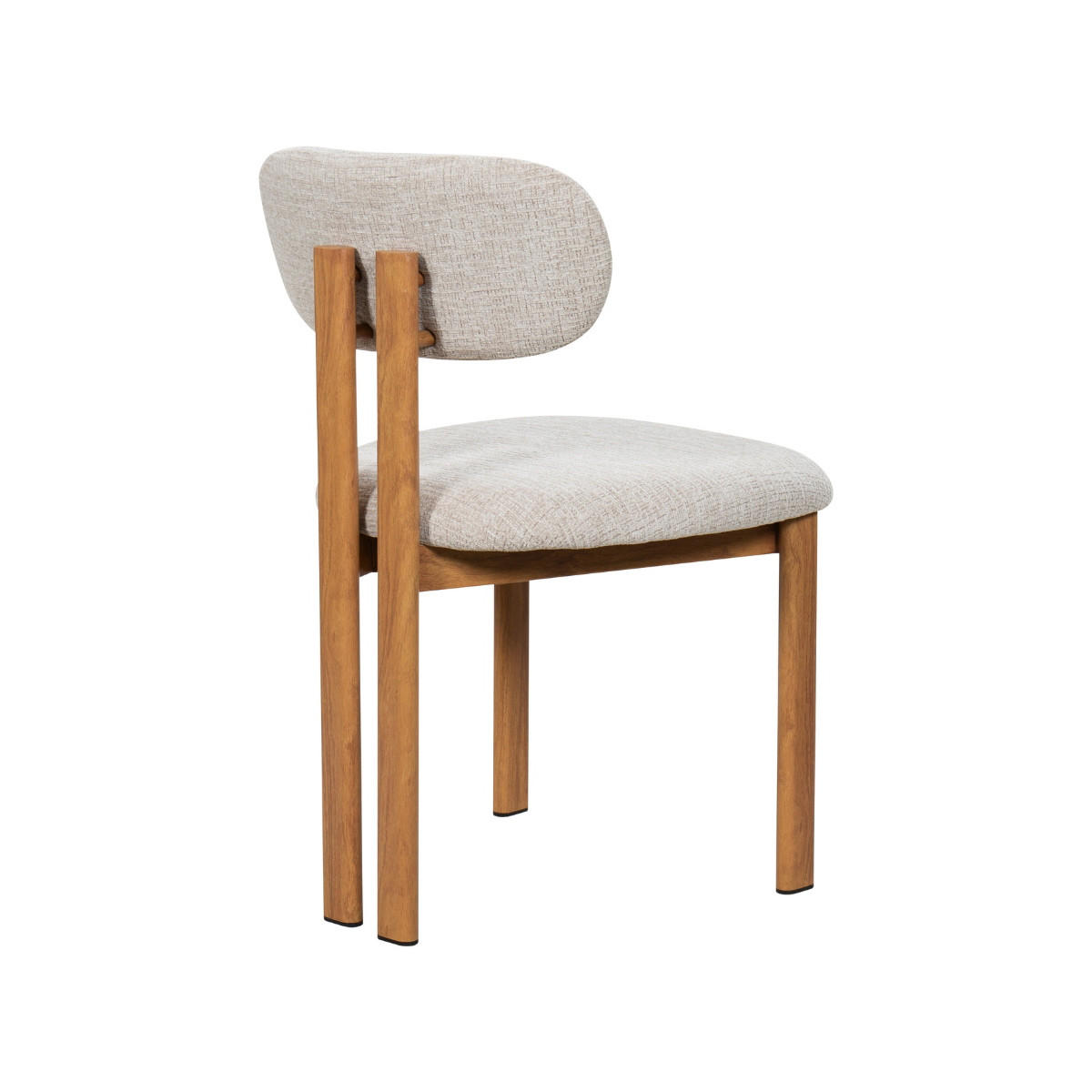 ESSZIMMERSTUHL 2er Set aus Stoff, beige/natur - Beige, Textil (51/81/53cm) - Giga Meubel