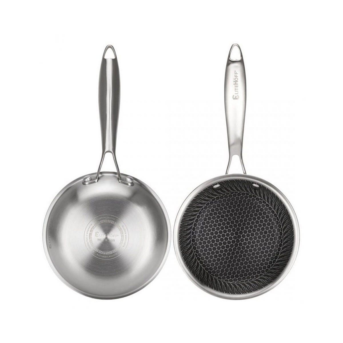 PFANNE Silber 16/16/4 cm 62954 - Silberfarben, Metall (16cm) - Elitehoff