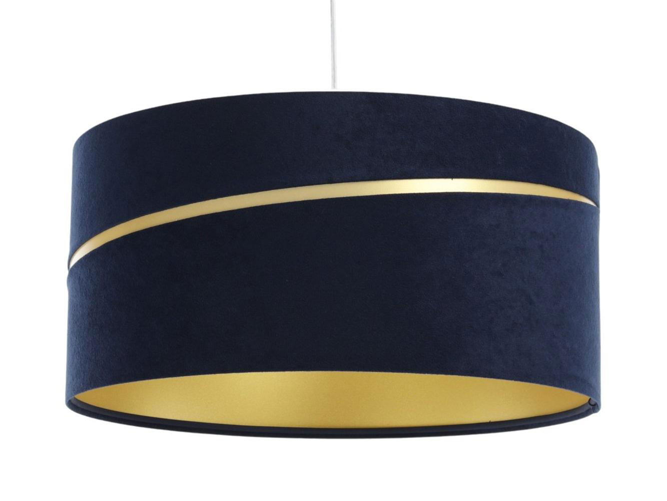 HÄNGELEUCHTE Blau 40/20 cm - Blau/Goldfarben, Kunststoff (40/0.4/20cm) - ONZENO