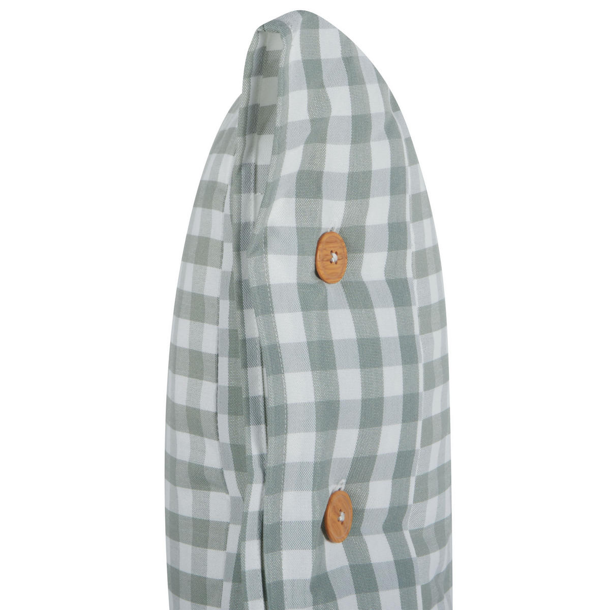 DEKOKISSEN Mintgrün 45/45 cm Talya - Weiß/Braun, Textil (45/45cm) - Beliani