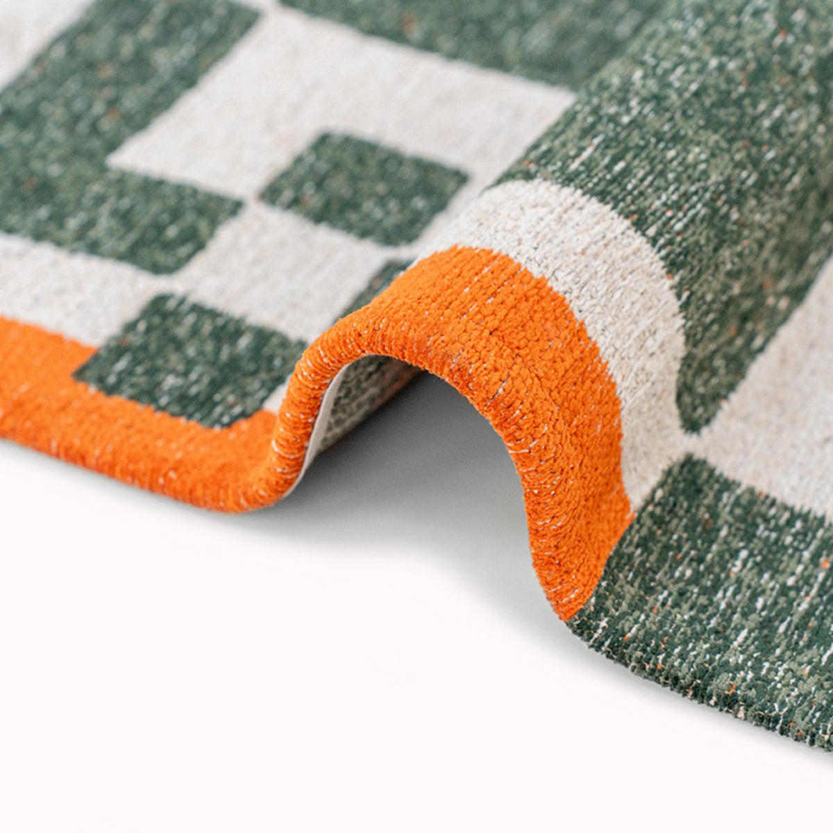 TEPPICH Deep Green Craft Chess 200/280 cm - Grün, Kunststoff/Textil (200/280cm) - Louis De Poortere