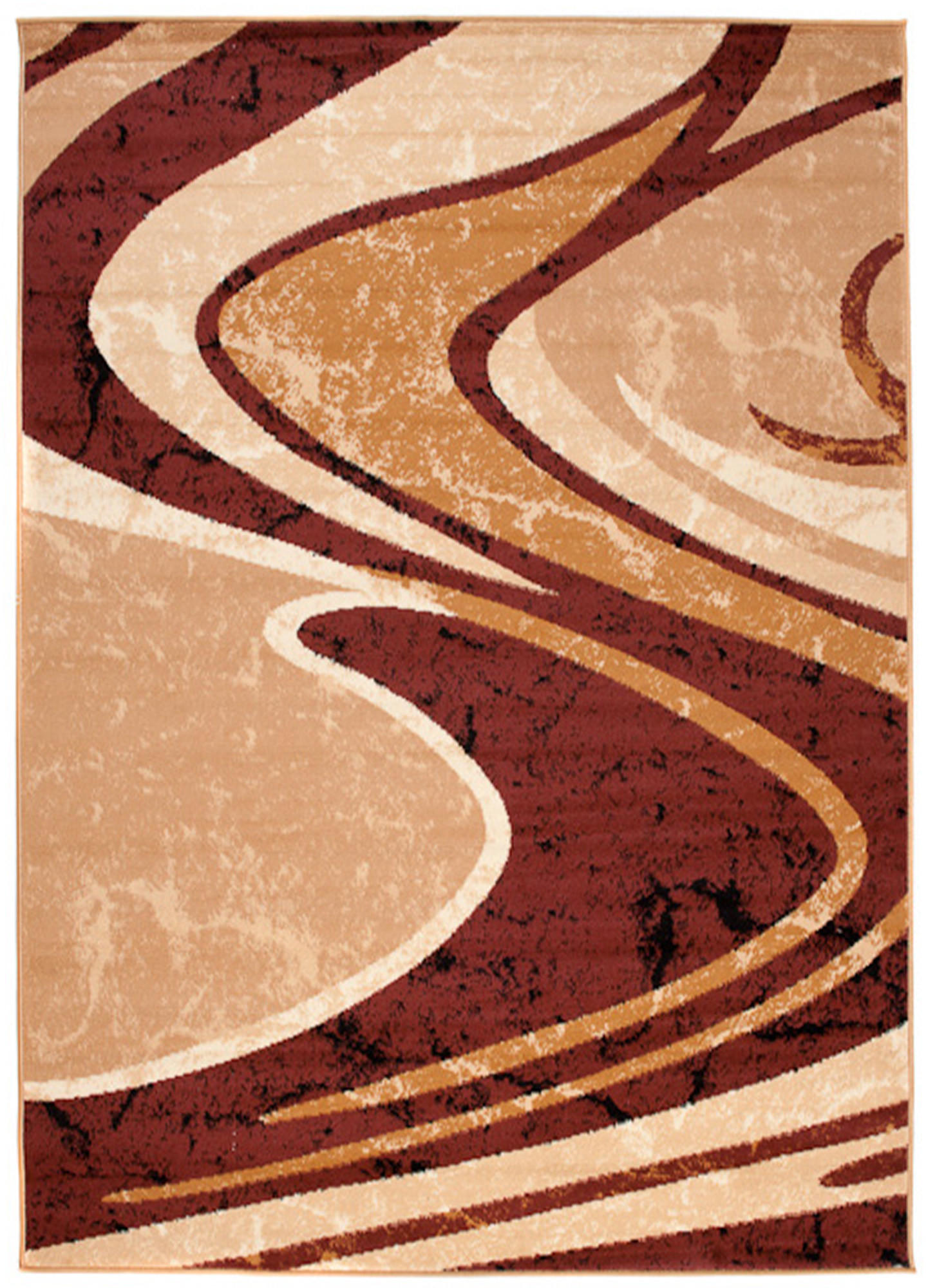 Tapiso Teppich Creme, Braun 150x300 cm