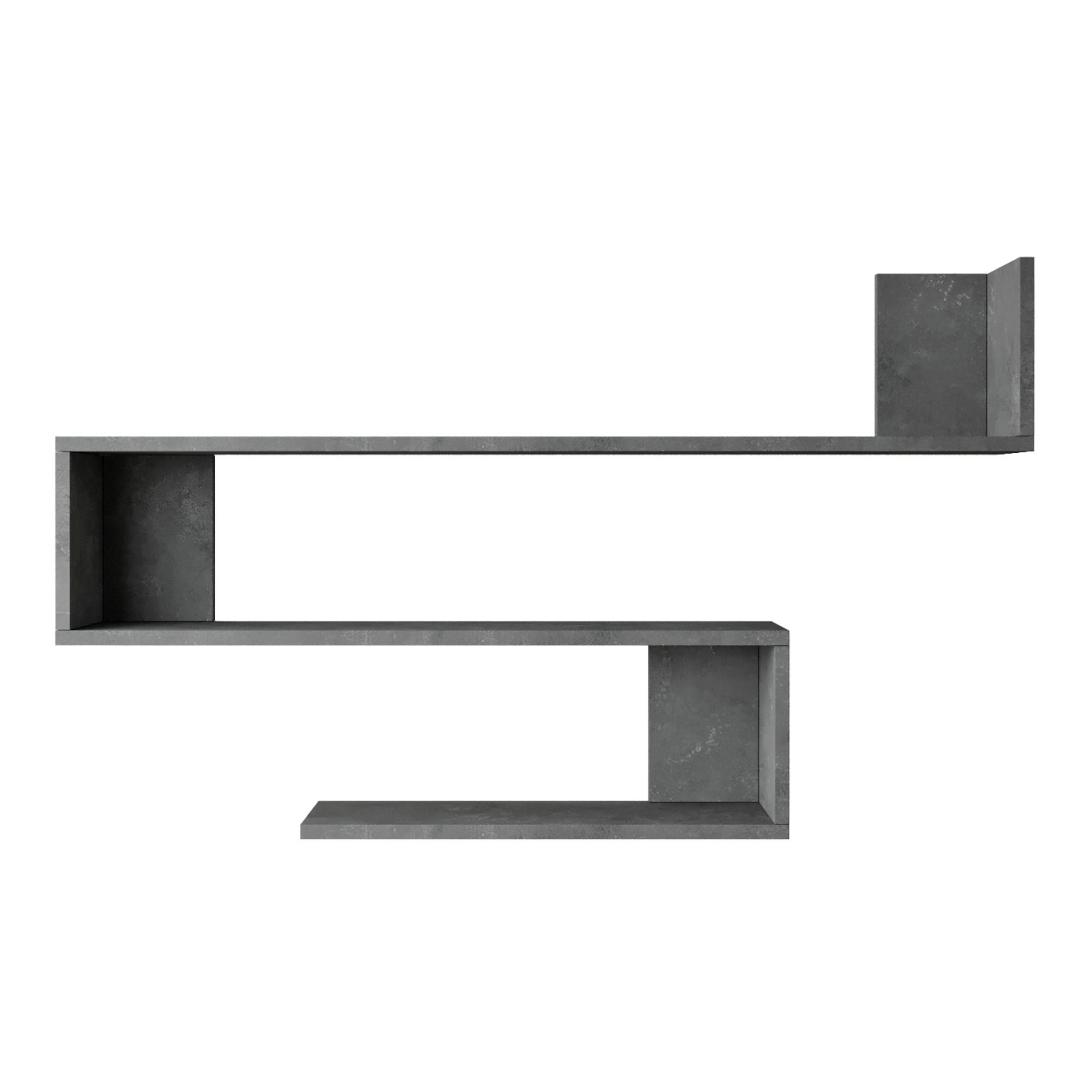 WANDREGAL Kitee - Grau, Holzwerkstoff (120/71.5/14.5cm) - [en.casa]
