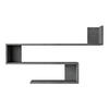 WANDREGAL Kitee - Grau, Holzwerkstoff (120/71.5/14.5cm) - [en.casa]