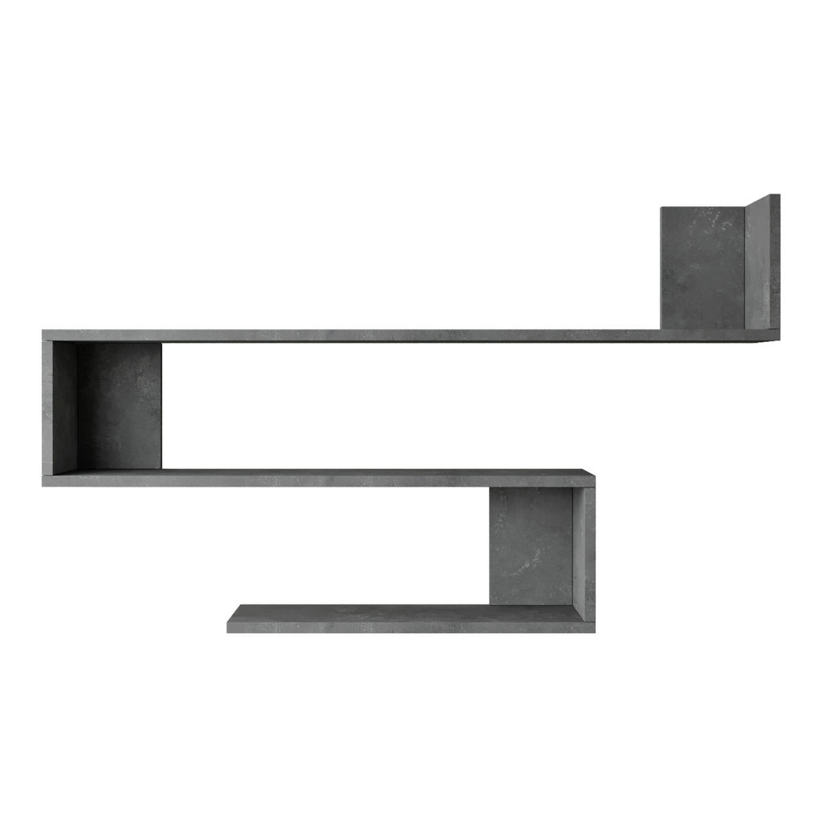 WANDREGAL Kitee - Grau, Holzwerkstoff (120/71.5/14.5cm) - [en.casa]