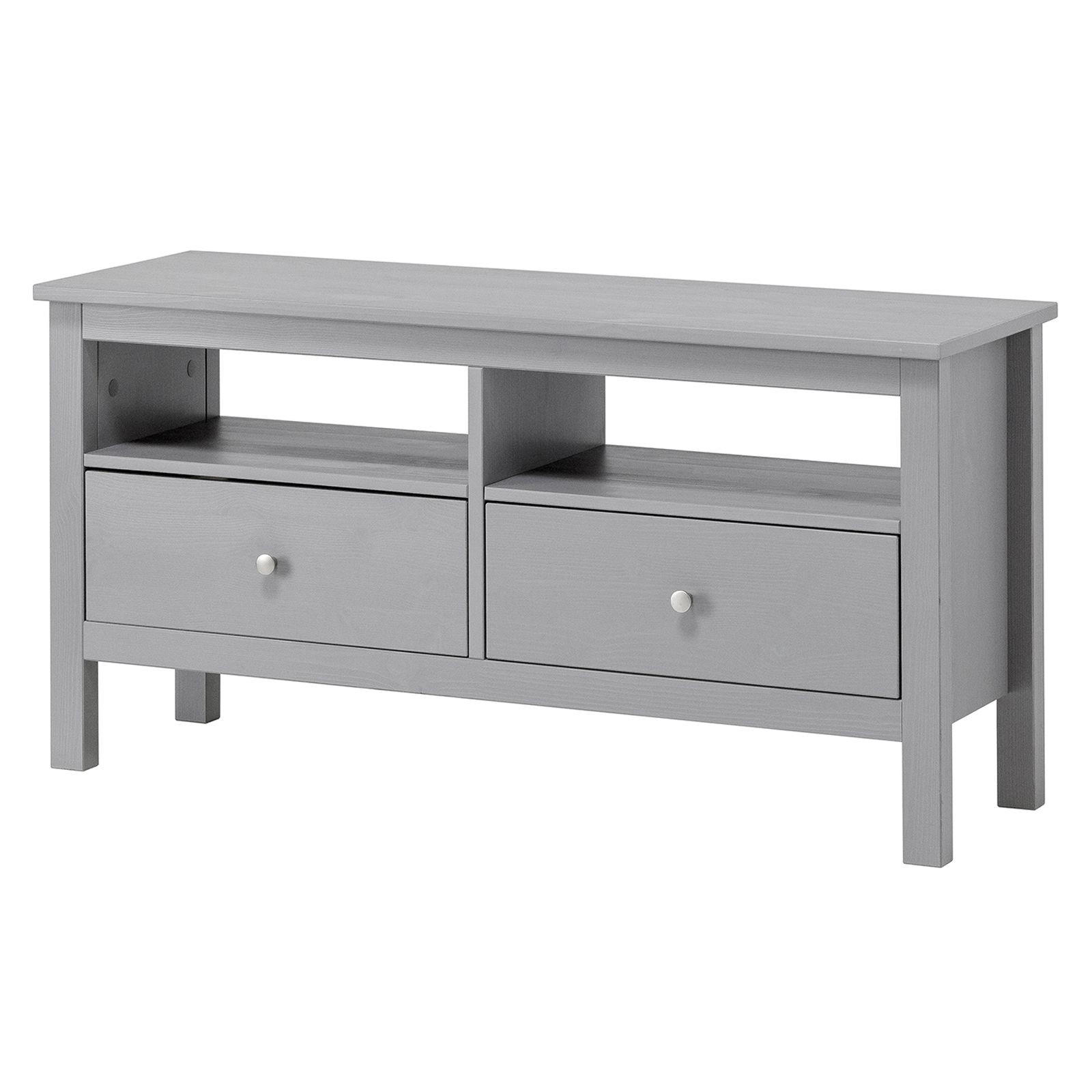 KOMMODE Massivholz 37/110/55 cm - Grau, Holz (110/55/37cm) - hagge home