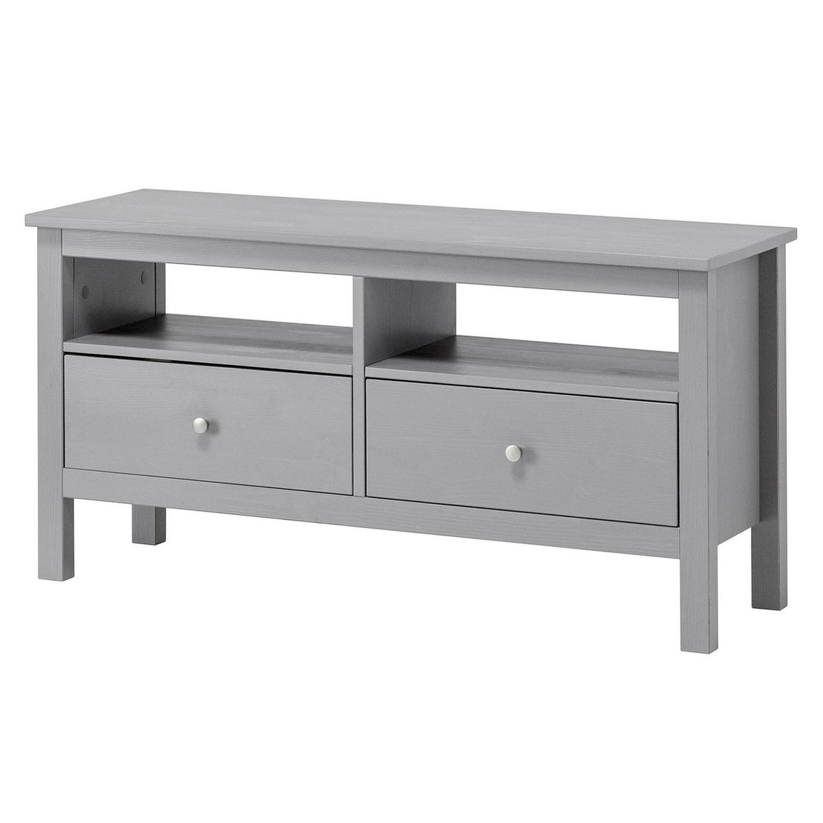 KOMMODE Massivholz 37/110/55 cm - Grau, Holz (110/55/37cm) - hagge home