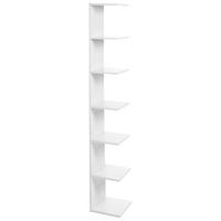 WANDREGAL 190 cm Weiß Eston - Weiß, Holzwerkstoff (30/190/28cm) - Beliani