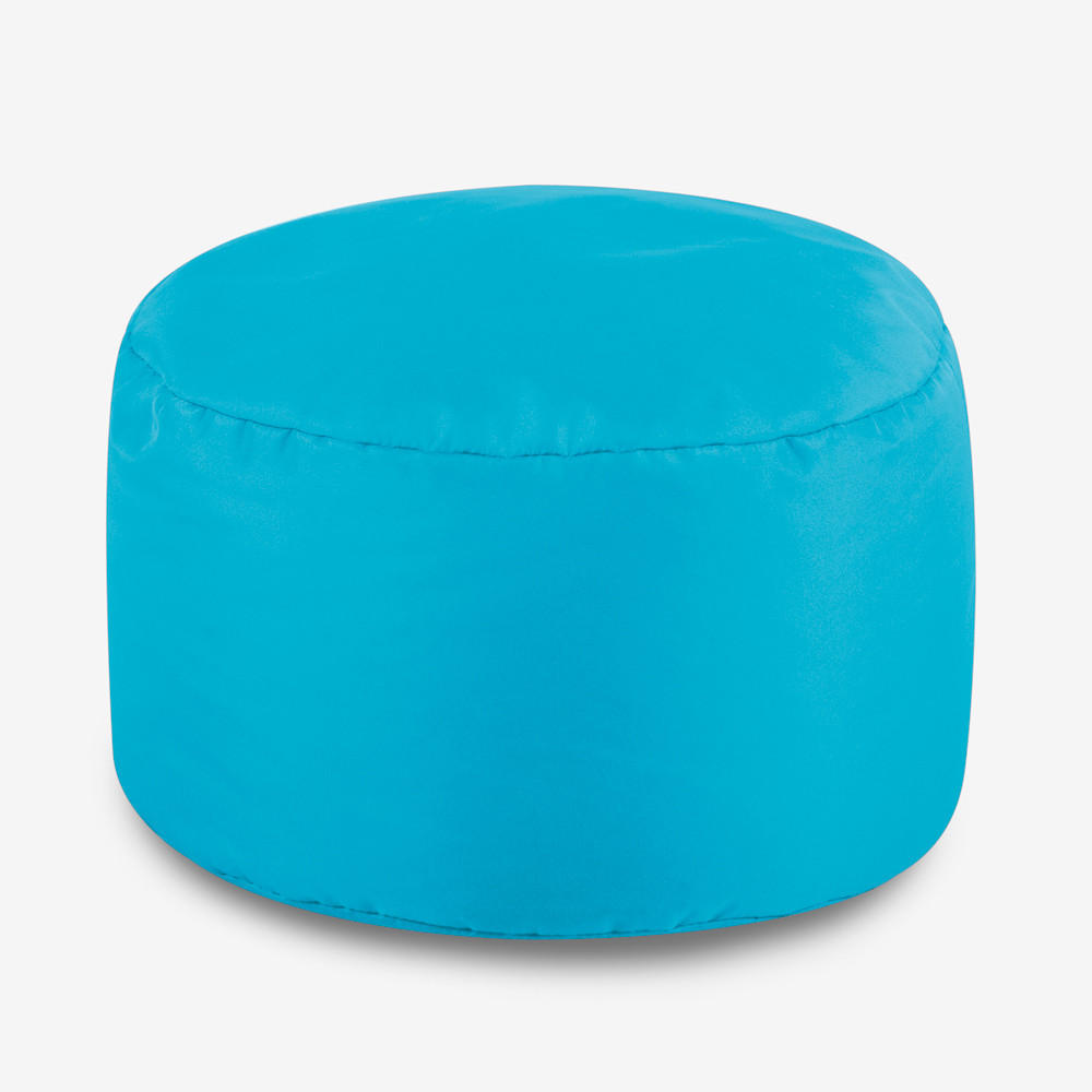SITZPOUF Klassisch Rund - Blau/Hellgrün, Kunststoff (38/20/38cm) - Veeva