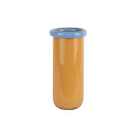 VASE Plegado Gelb 14/14/30.5 cm - Gelb, Glas (30.5cm) - Present Time