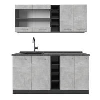 Anthrazit/Grau, Holzwerkstoff (160/81.6/60cm) - Vicco