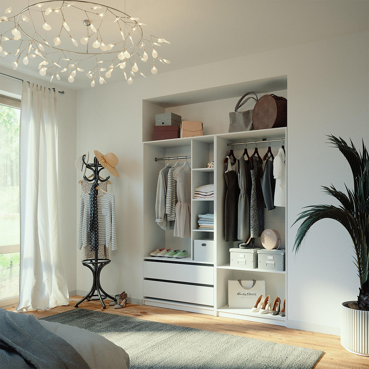 ŠATNÍ SKŘÍŇ Elmo Bílá - bílá, kompozitní dřevo (180/200/50cm) - Vicco