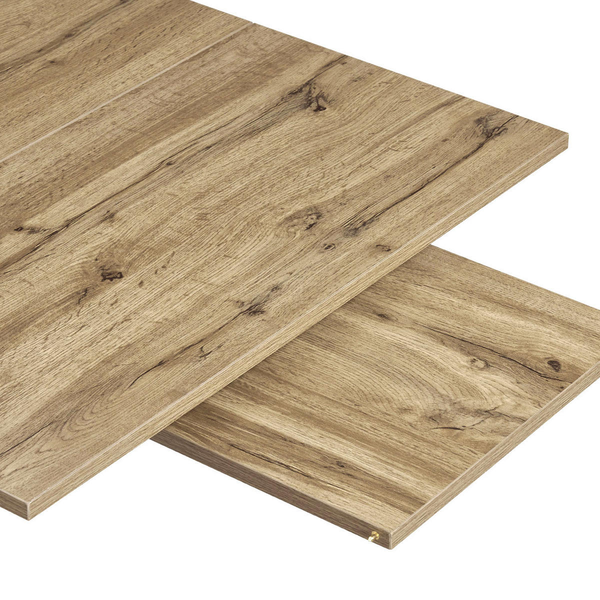 ESSTISCH PIUS 120-160/80/76 cm - Schwarz/Eiche Artisan, Holzwerkstoff/Metall (120/80/76cm) - B&D Home