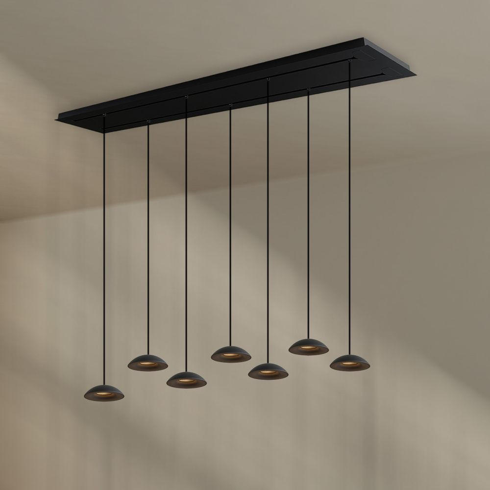 LED-HÄNGELEUCHTE Santa Air 8-flammig Schwarz - Schwarz, Metall (11/11/3.2cm) - s.luce