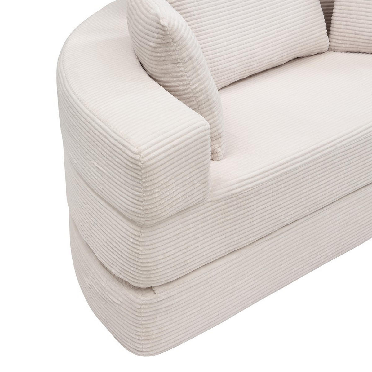 KLAPPSOFABETT 2-in-1 Sofa und Bett 173/176/40 cm - Beige, Textil (176/40/173cm)