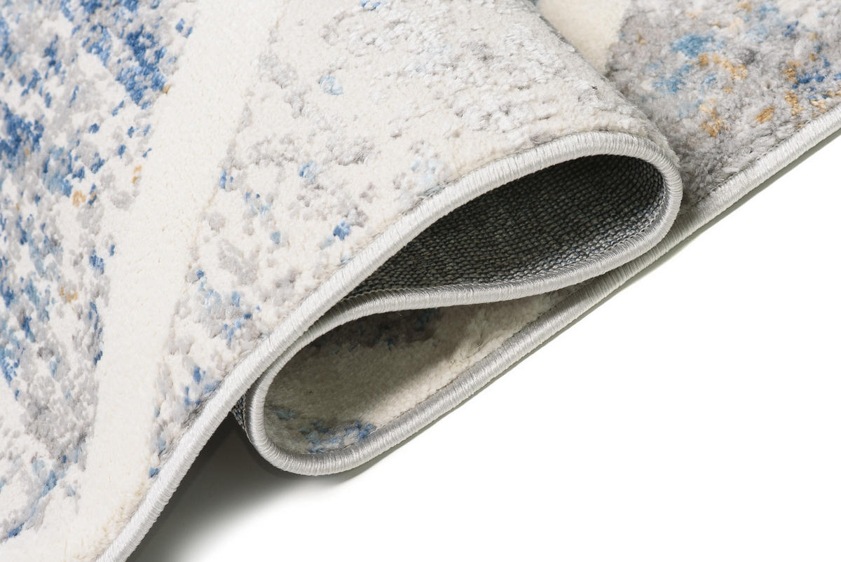 TEPPICH VALLEY Grau Blau 120/170 cm - Blau, Textil (120/170cm) - Tapiso