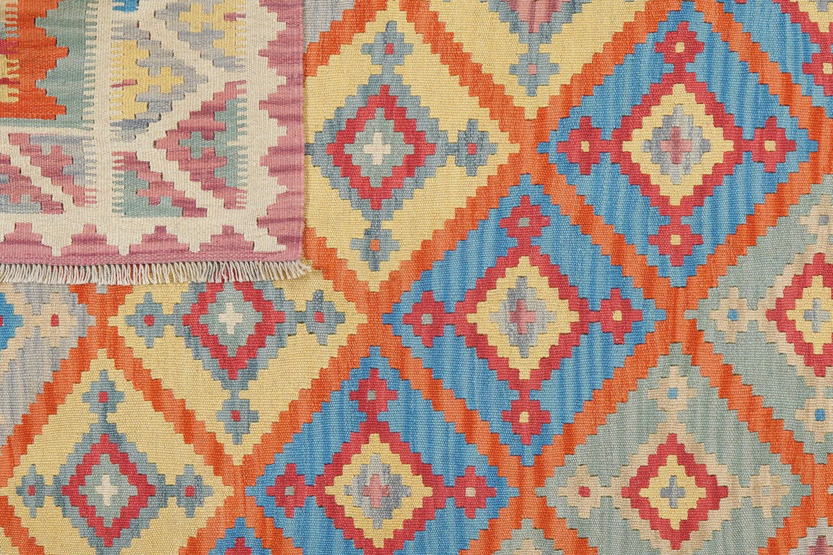 KELIM-TEPPICH handgewebt Gashgai Orange 250/183 cm Schurwolle - Orange, Textil (183/250cm) - Looma