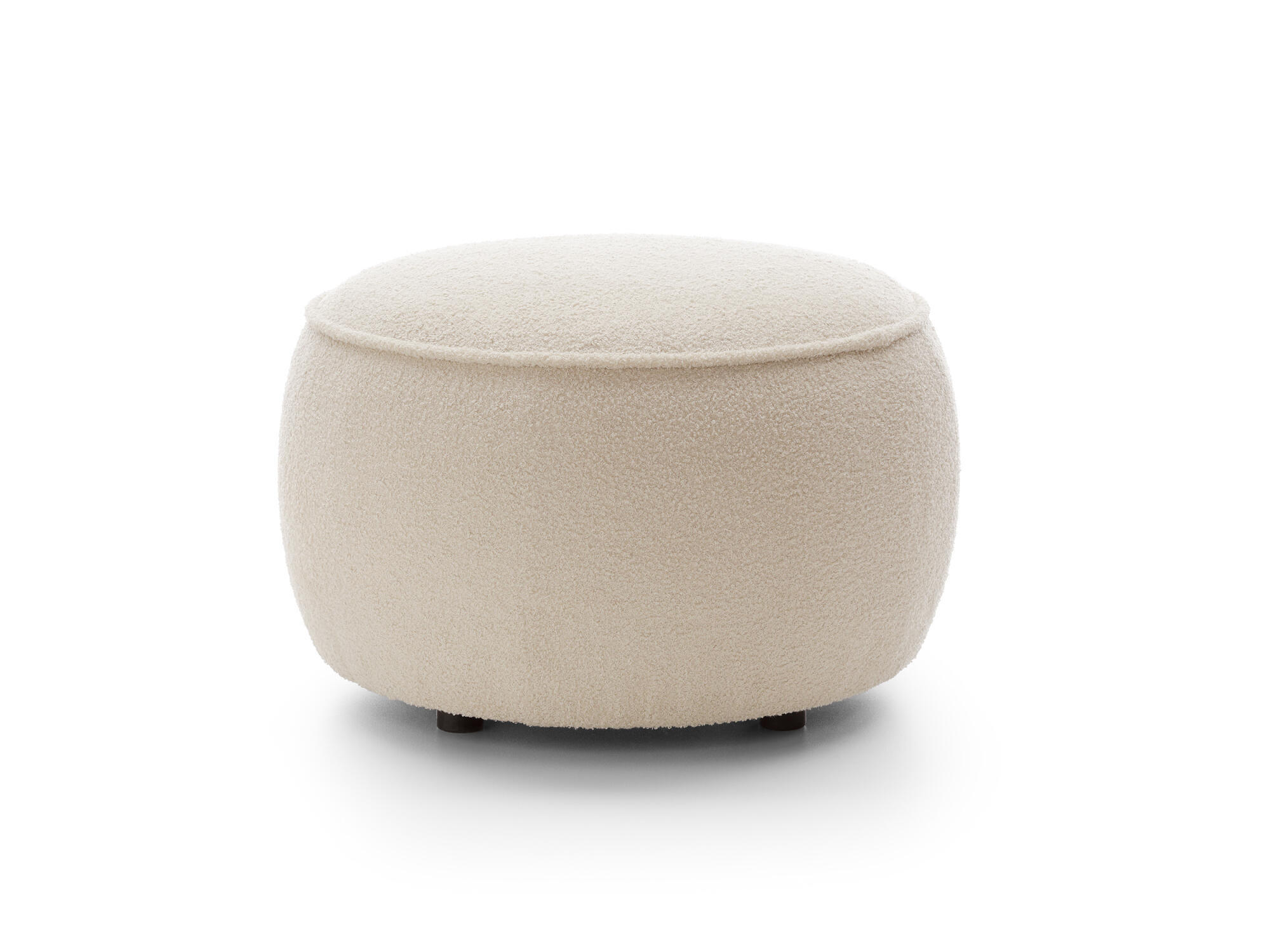 SITZPOUF MOLLY Beige 65x65x43 cm - Beige, Textil (65/43/65cm) - FURNLUX