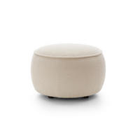 SITZPOUF MOLLY Beige 65x65x43 cm - Beige, Textil (65/43/65cm) - FURNLUX