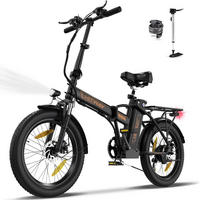E-BIKE BK11 Klapprad 26 × 3,0 Zoll mit 36V12Ah Akku Max 35-90km - Orange, Metall (38cm) - HITWAY