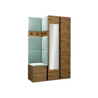 GARDEROBEN-SET Orion XXVI - Eiche Artisan/Mintgrün, Holzwerkstoff/Kunststoff (116/186/46cm) - MIRJAN24