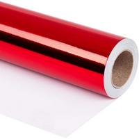 GESCHENKPAPIER Rot Metallic 76 cm x 10 m - Rot, Papier (4/4/76cm)